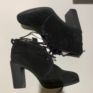 Tory Burch lamb fur lined heeled boots